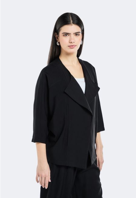Solid Kimono Sleeves Jacket