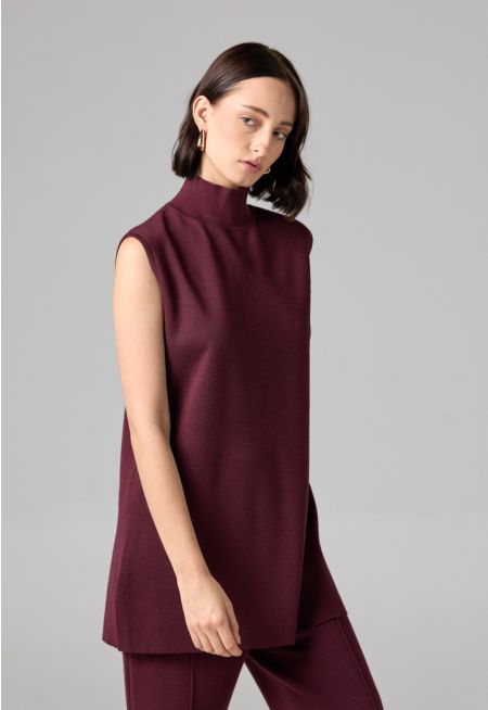 Basic Sleeveless Knitted Top