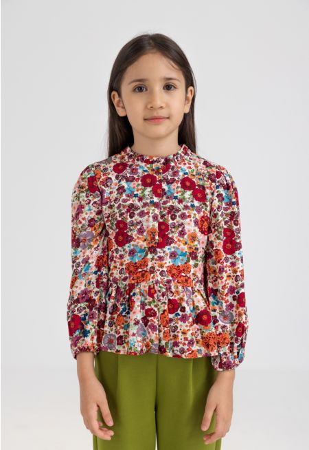 Vibrant Floral Blouse