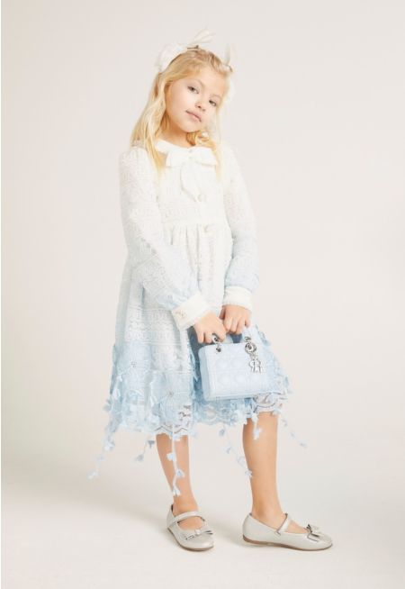 Floral Lace Hems Dress