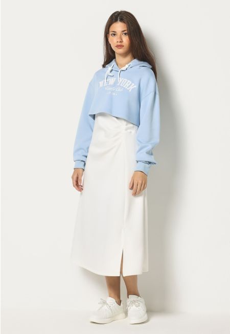 Cropped Hoodie Dress Combo (2PCS)