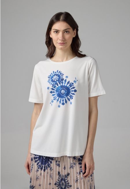Abstract Print T-Shirt