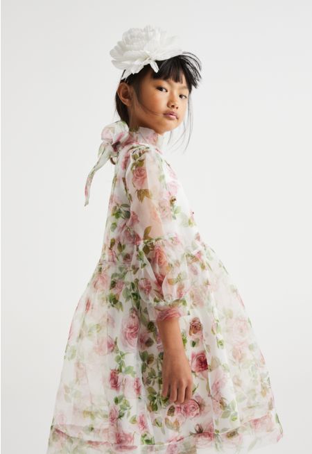 Transparent Floral Dress Combo (2PCS)