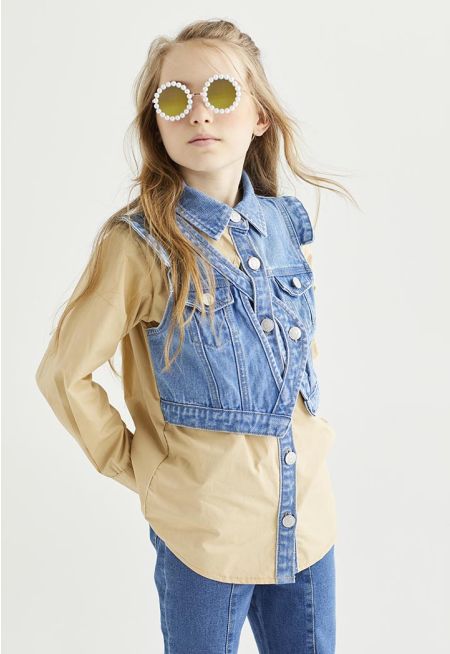 Denim Bodice Shirt