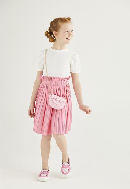 Vibrant Pleated Skirt