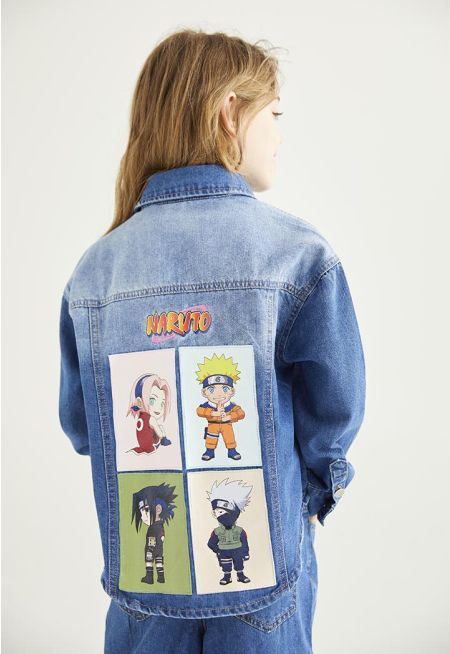 Naruto Printed Denim Jacket