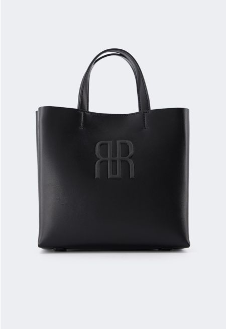 Embossed Emblem Handbag