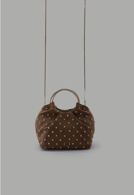 Crystal Embellished Hand Bag