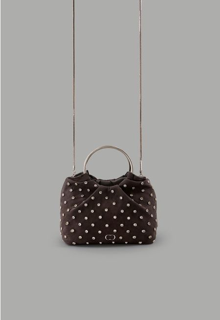 Crystal Embellished Hand Bag