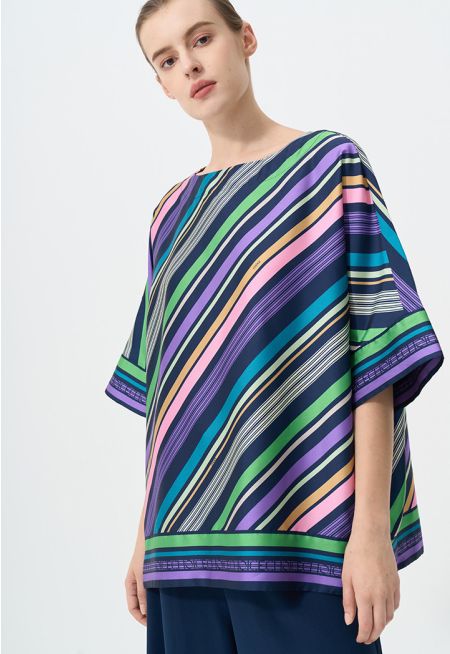 Printed Short Sleeves Blouse
