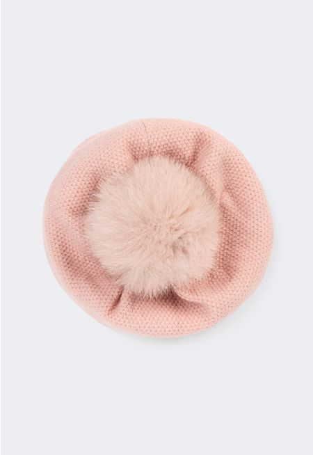 Pom Pom Embellished Beanie