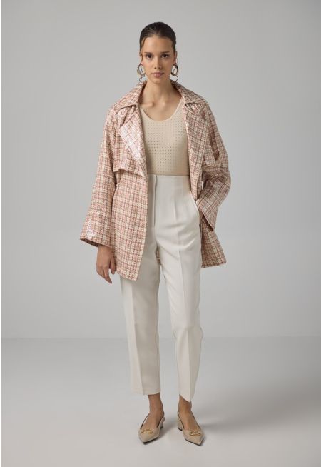 Single Tone High-Waist Trousers