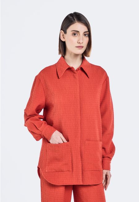 Solid Textured Shirt