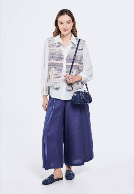 Solid Palazzo Trousers