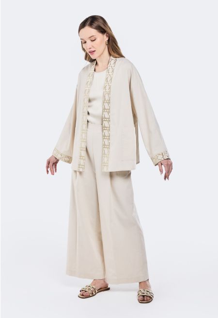 Wide Leg Linen Trousers