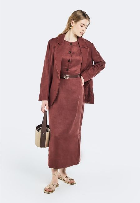 A-Line Linen Skirt