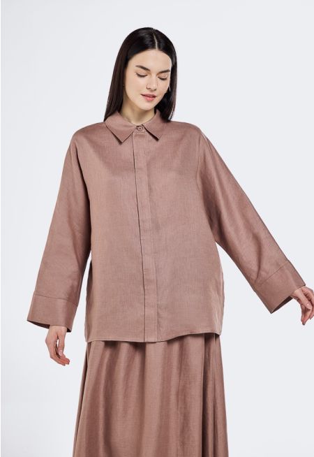 Long Kimono Sleeves Shirt