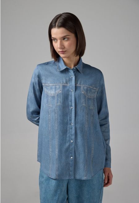 Solid Long Sleeve Shirt 