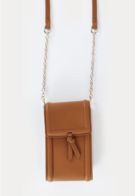 Chain Leather Strap Chic Phone Bag -Sale
