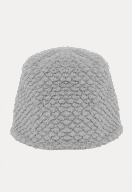Quilted Textured Winter Bucket Hat -Sale