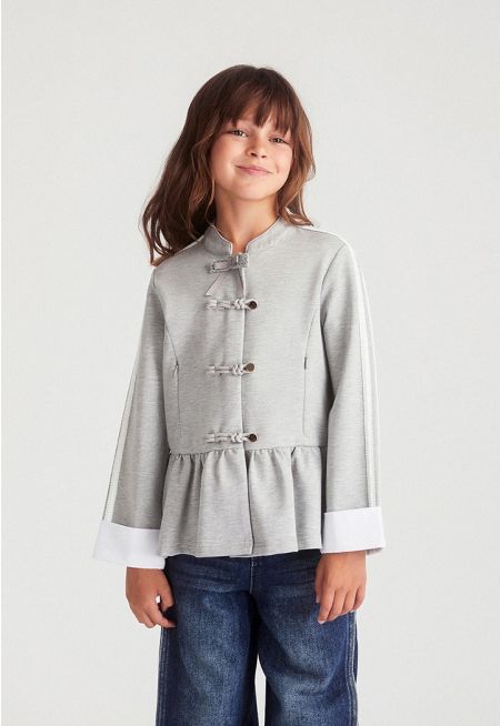Chinese Knot Ruffle Jacket