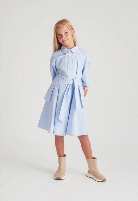 Shirt Dress Detachable Panel