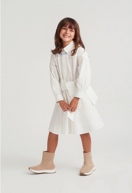 Shirt Dress Detachable Panel