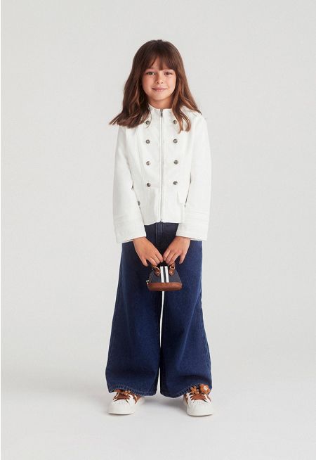 Flared-Hem Jeans Trouser