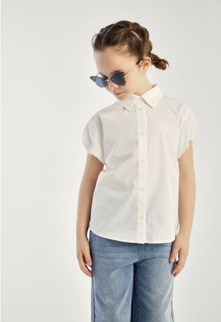 Drawstring Sleeves Shirt