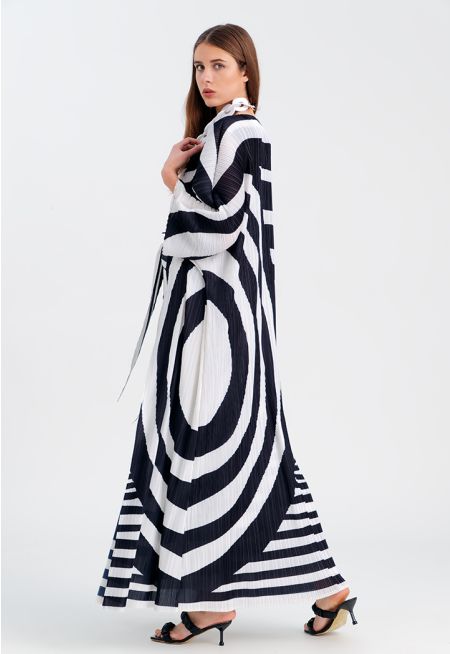 Swirl Printed Long Kimono -Sale