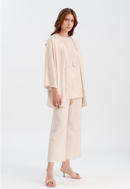 Solid Pleated Culottes