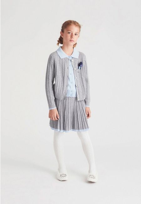 Ribbed Knit Mini Skirt