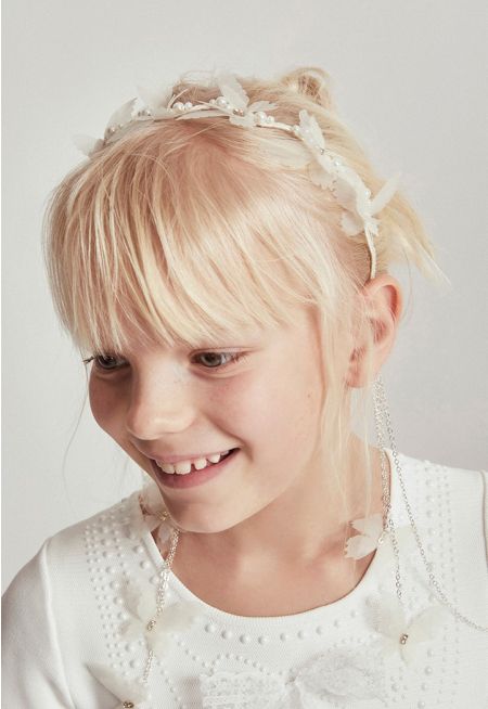 Butterfly Pearl Details Headband