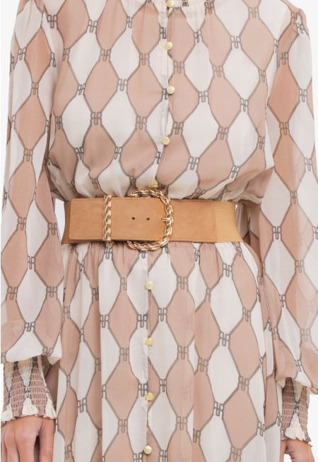 Solid Elastic Waist Belt -Sale