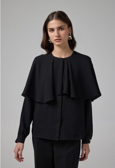 Solid Relaxed Fit Blouse