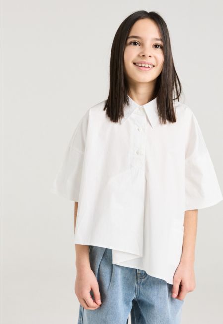 Solid Boxy Shirt