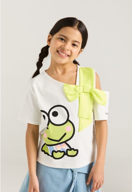 Keroppi Printed Ribbon T Shirt