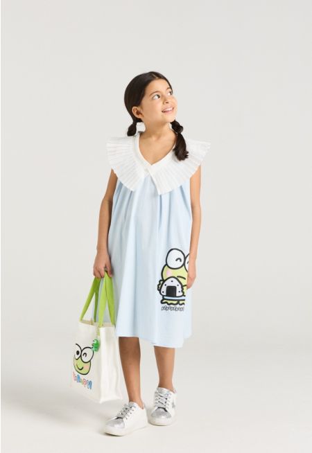 Keroppi Printed Sleeveless Dress
