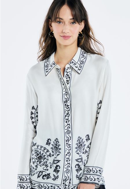 Printed Regular Fit Shirt- Ramadan Style