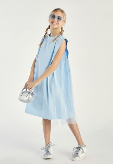 Mesh Sides Knitted Dress