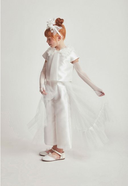 Floral Blouse and Trouser Set (2PCS)