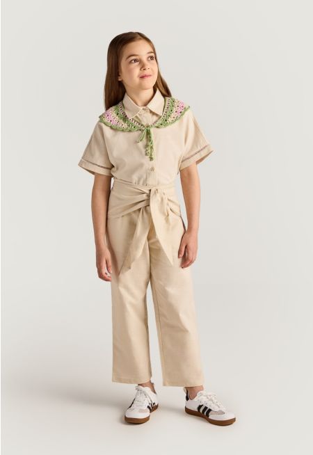 Wrap Tie Waist Pants