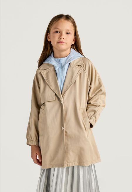 Detachable Inner Layer Trench Coat