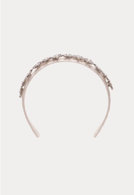 Pearl Rhinestone Flower Alloy headband -Sale