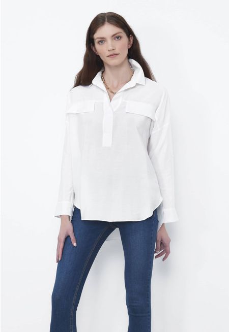 detailed Pocket blouse