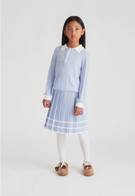 Cut-Out Knitted Skirt