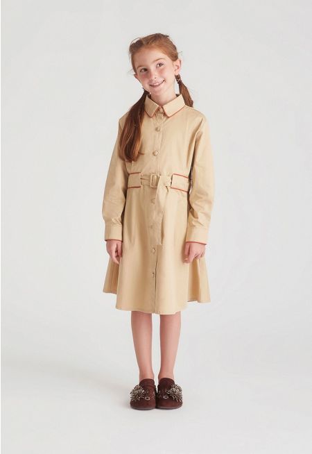 Belted Shirt Dress