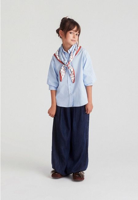 Pleated High Waist Harem Jeans