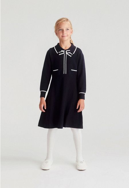 Bow Knitted Dress