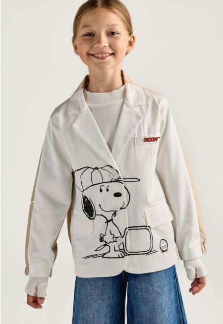 Snoopy Contrast Blazer